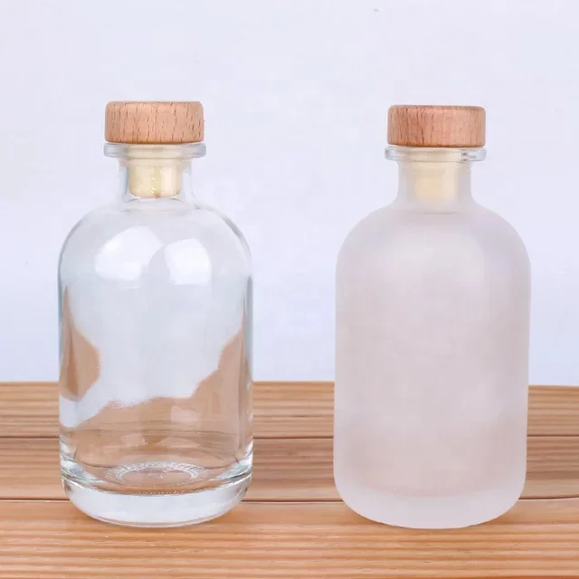Nordic clear or frosted 375ml 500ml 750ml  empty glass alcohol bottles spirit vodka liquor super flint glass bottle