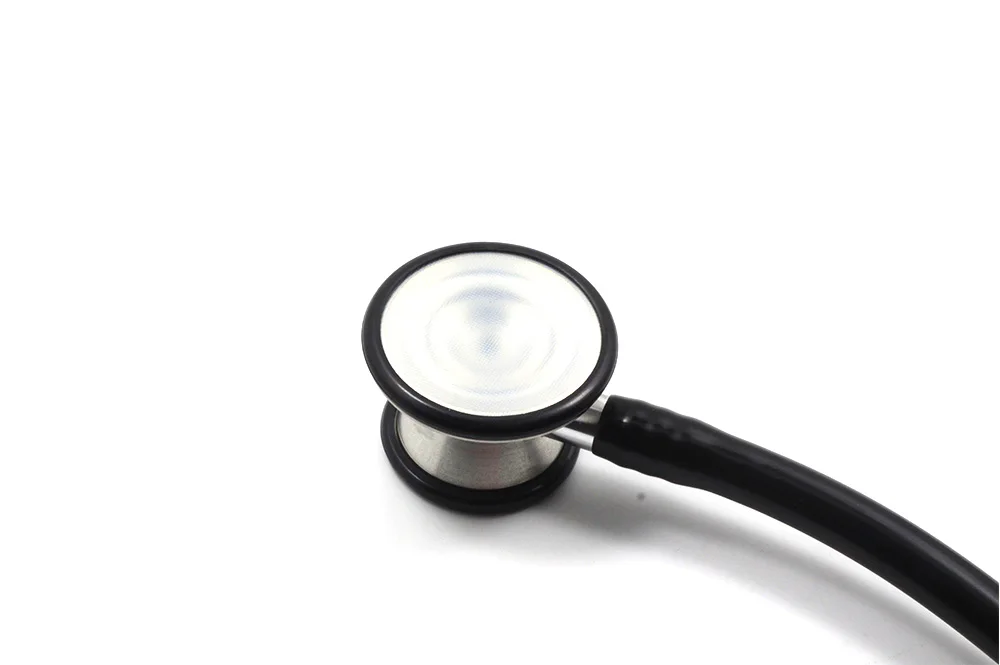 Кардиологические стетоскопы с двойной головкой для доктора из нержавеющей стали и цинкового сплава, OEM, мягкие профессиональные испытания класса II, 1000 шт., 47 мм