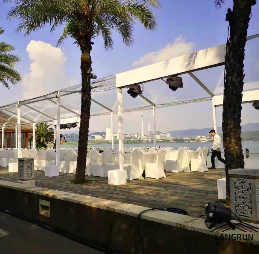 Transparent Luxury Wedding Marquee Clear Roof  Outdoor Event Tente For Sale