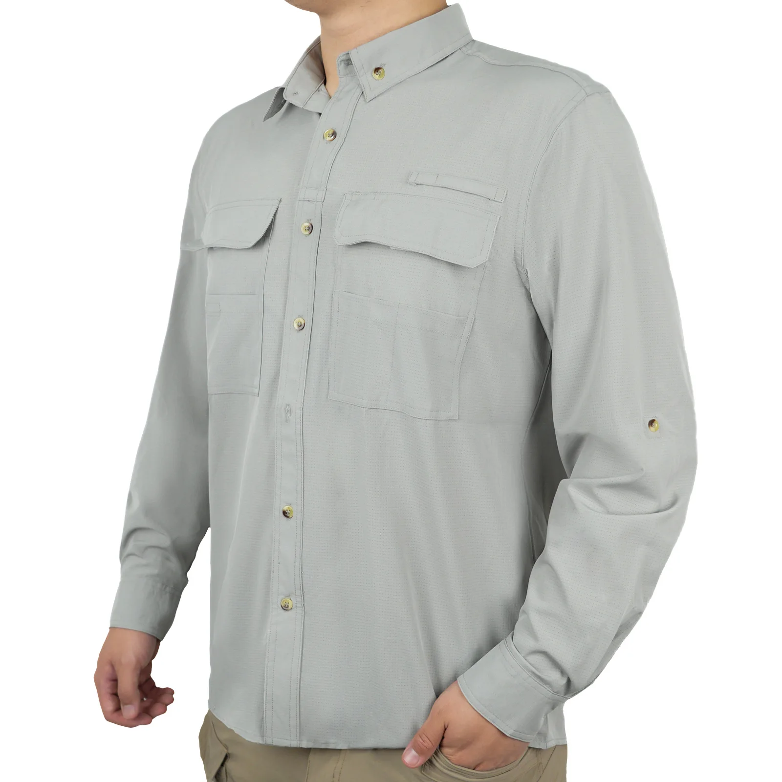 Leesourcing Custom FR Clothing Shirts Fire Resistant FR Nylon Cotton Work Shirts Certificated