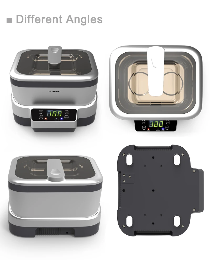 Skymen Wholesale JP-1200FT 1.2L 75W Digital Ultrasonic Jewelry Cleaning Machine Dental Instruments Cleaner