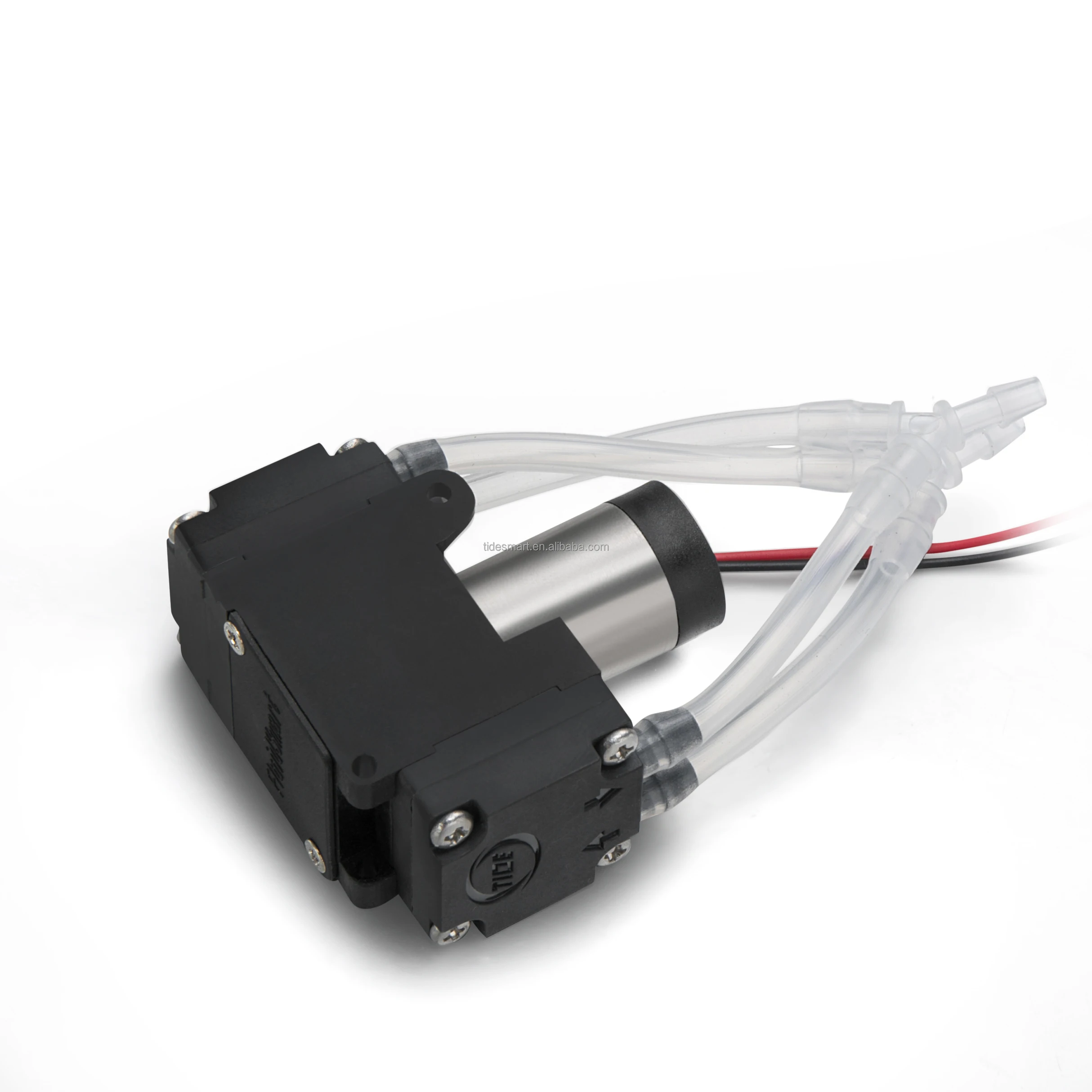 Fuildsmart Dual Heads 2LPM Silent Industrial DC Electric Small Mini Diaphragm Air Vacuum Pump for Analytical Instrument