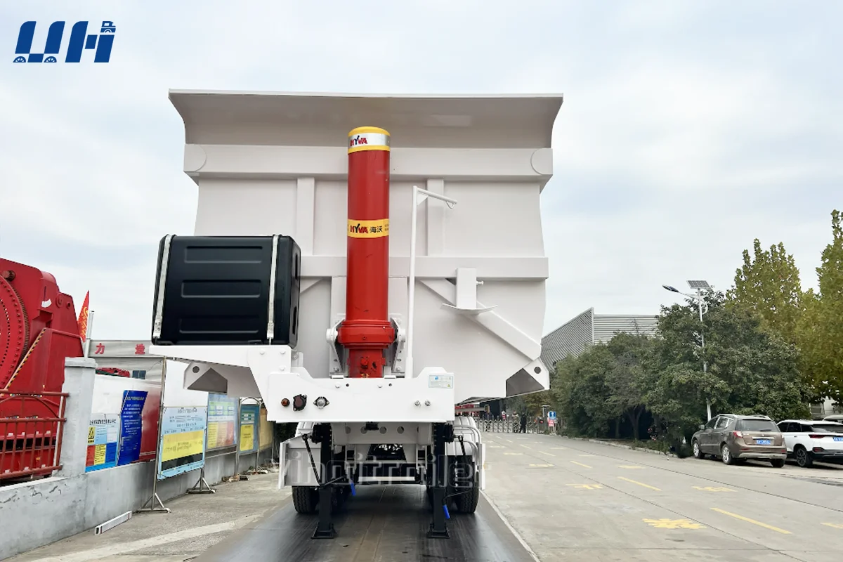 hydraulic side 10x6 tractor tri-tipper semi kit dump trailer truck hydraulic system lift scissor ho