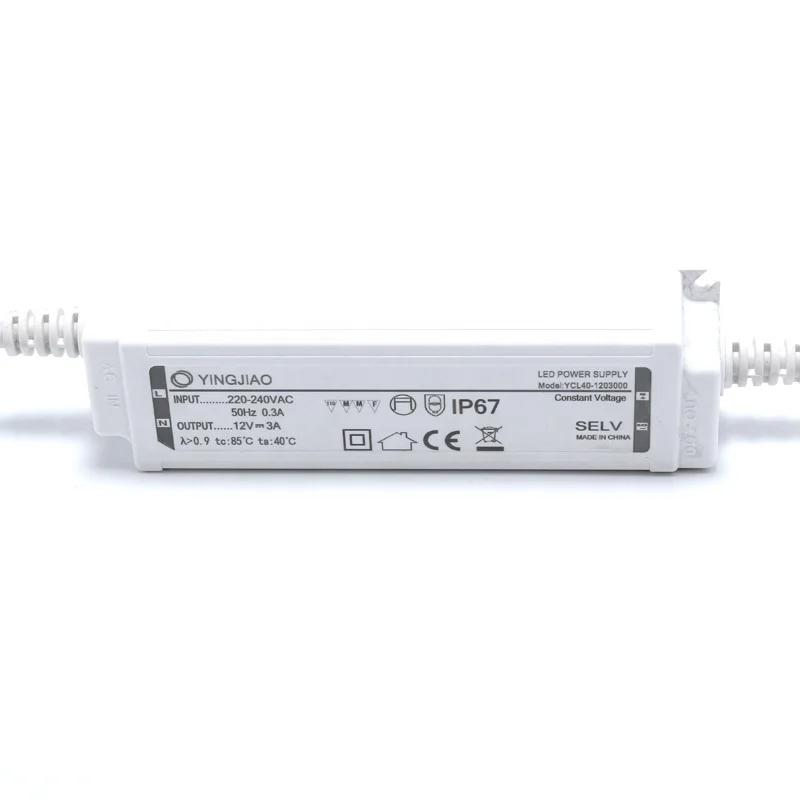 Power Supply 24W LED Constant Current Driver PFC IP67 Outdoor Power Supply Waterproof 350mA 500mA 700mA