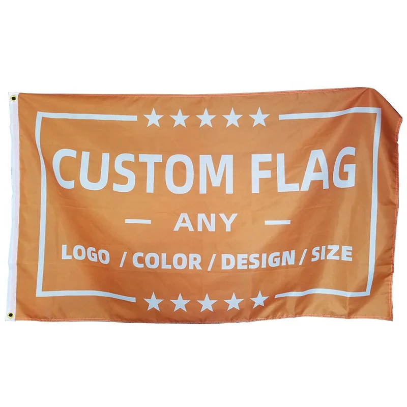 
Square 3X5 Ft Customized Flags Banners Silk Screen Printed Custom Banners Flags Professional Large Screen Printed Custom Flags 