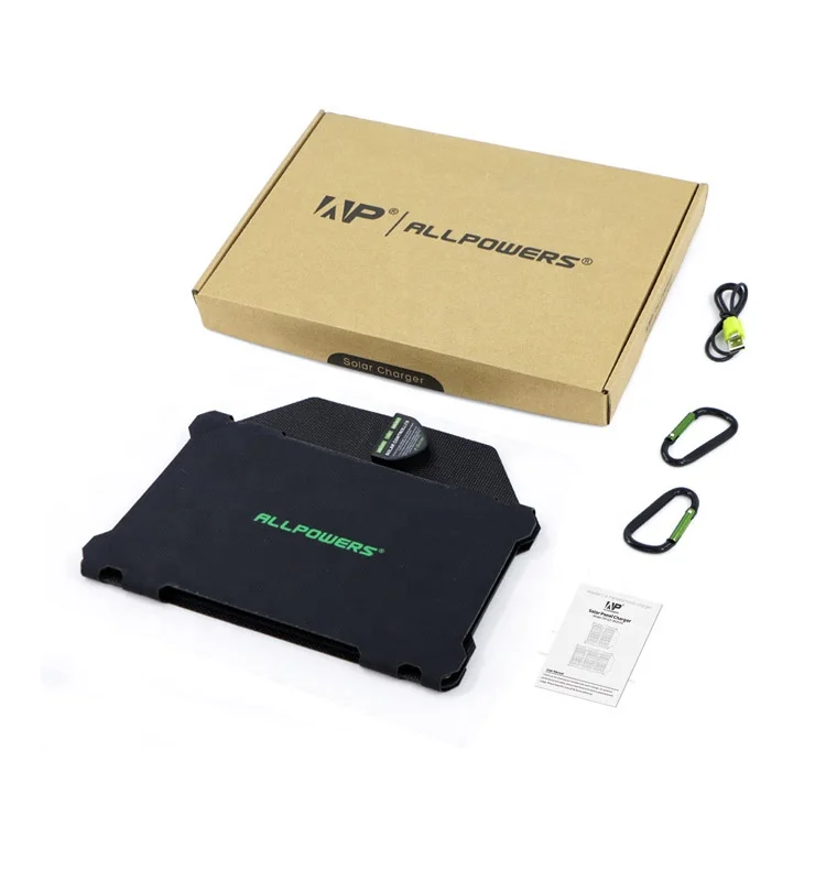 5V/12V/18V/20V 21W EFTE  Foldable Monocrystalline Laminated with ETFE Film Solar Panel Charger