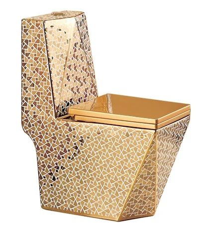 Популярный роскошный дизайн, керамическая сантехника, ванная комната, водяной шкаф, туалет, золотой Туалет