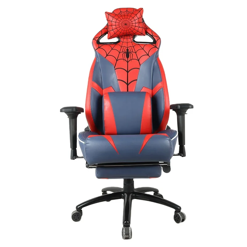 Adjustable 4D Armrest Comfortable Spider Super Man Ergonomic Reclining Gaming Chair with Comfortable Pedal