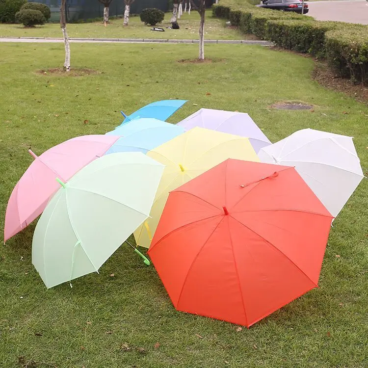 Clear kid umbrella transparent waterproof PVC  fashionable umbrella parasol for student kid pvc umbrella