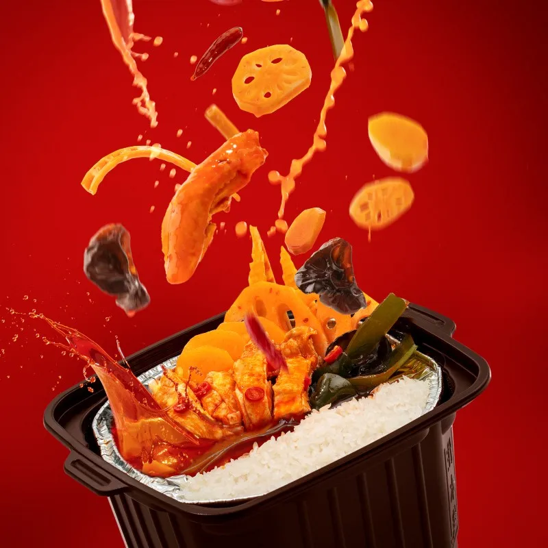 15 Minute Portable Self Heating Hot Pot Spicy Chicken Leg Self Heating Hot Pot Spicy Chinese Instant Spicy  Hotpot