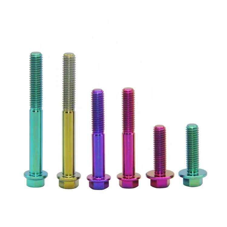 M5 M6 M8 M10 M12 титановый шестигранный фланцевый болт для мотоцикла