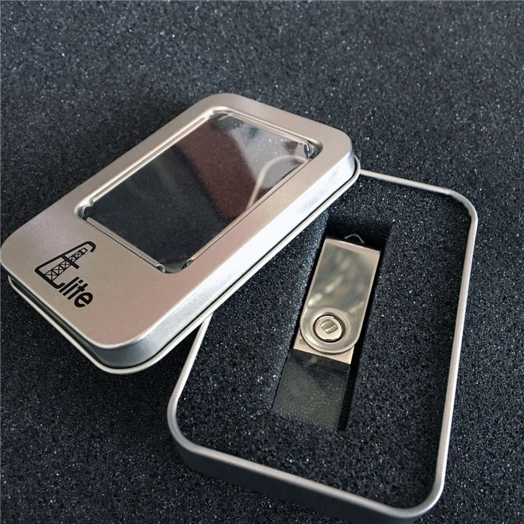 Custom LOGO Swivel Crystal usb drive metal rotate USB crystal2.0 4GB 8GB 16GB 32GB