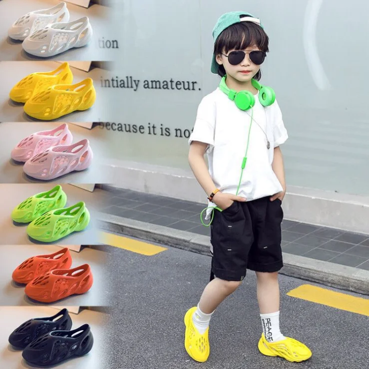Original High Quality Brand Custom Logo slide sandal slipper vendor toddler kids yeezy foam runner kids