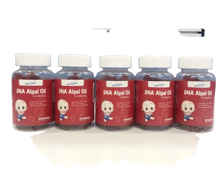Personalized OEM Natural Omega+DHA Promotes heart and brain health DHA Algae oil Gummies