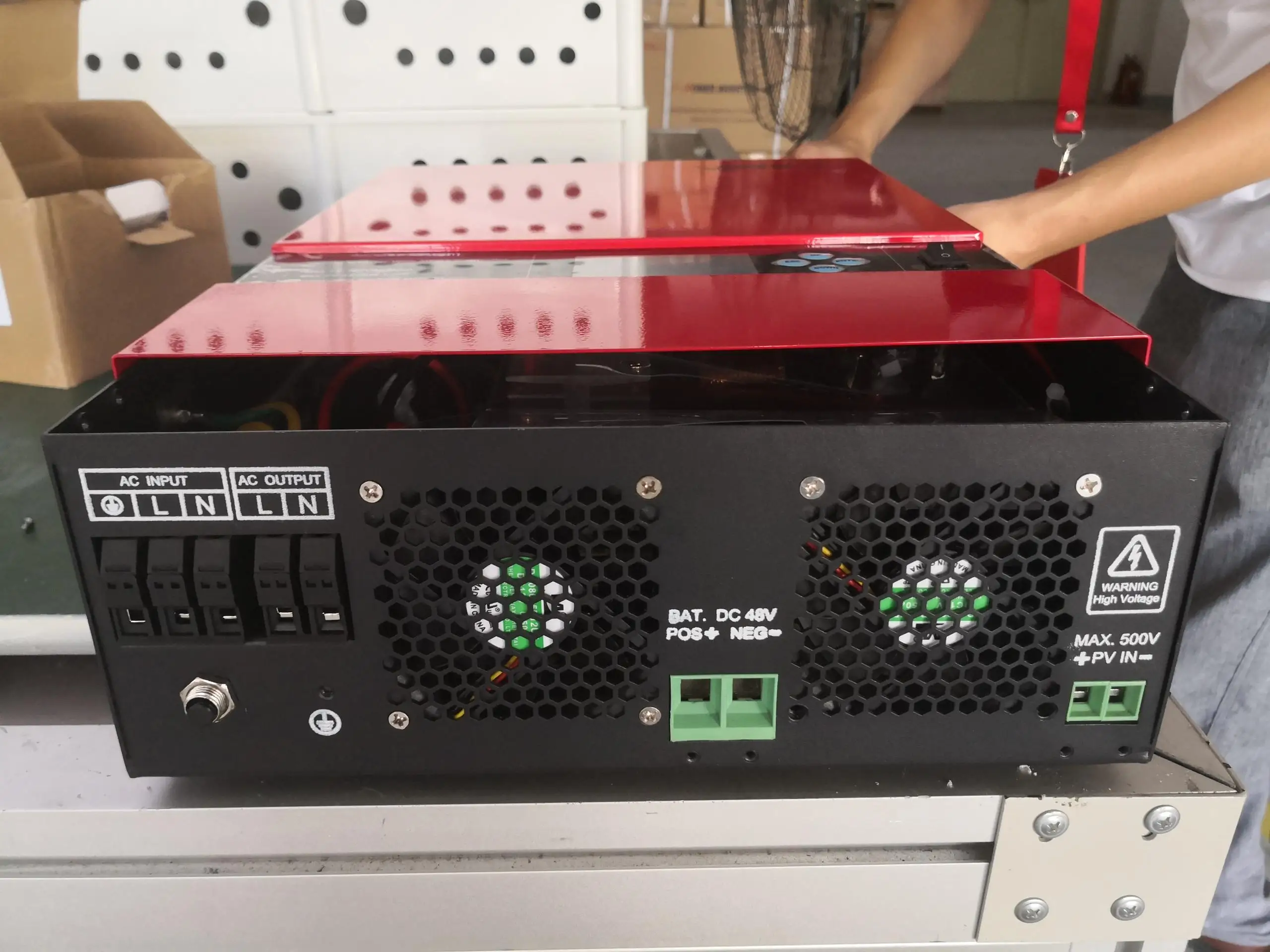 Vmaxpower Hybrid solar Inverter for 3000W 5000W Solar System Pure Sine Wave Voltronic 230V  Inverter converters