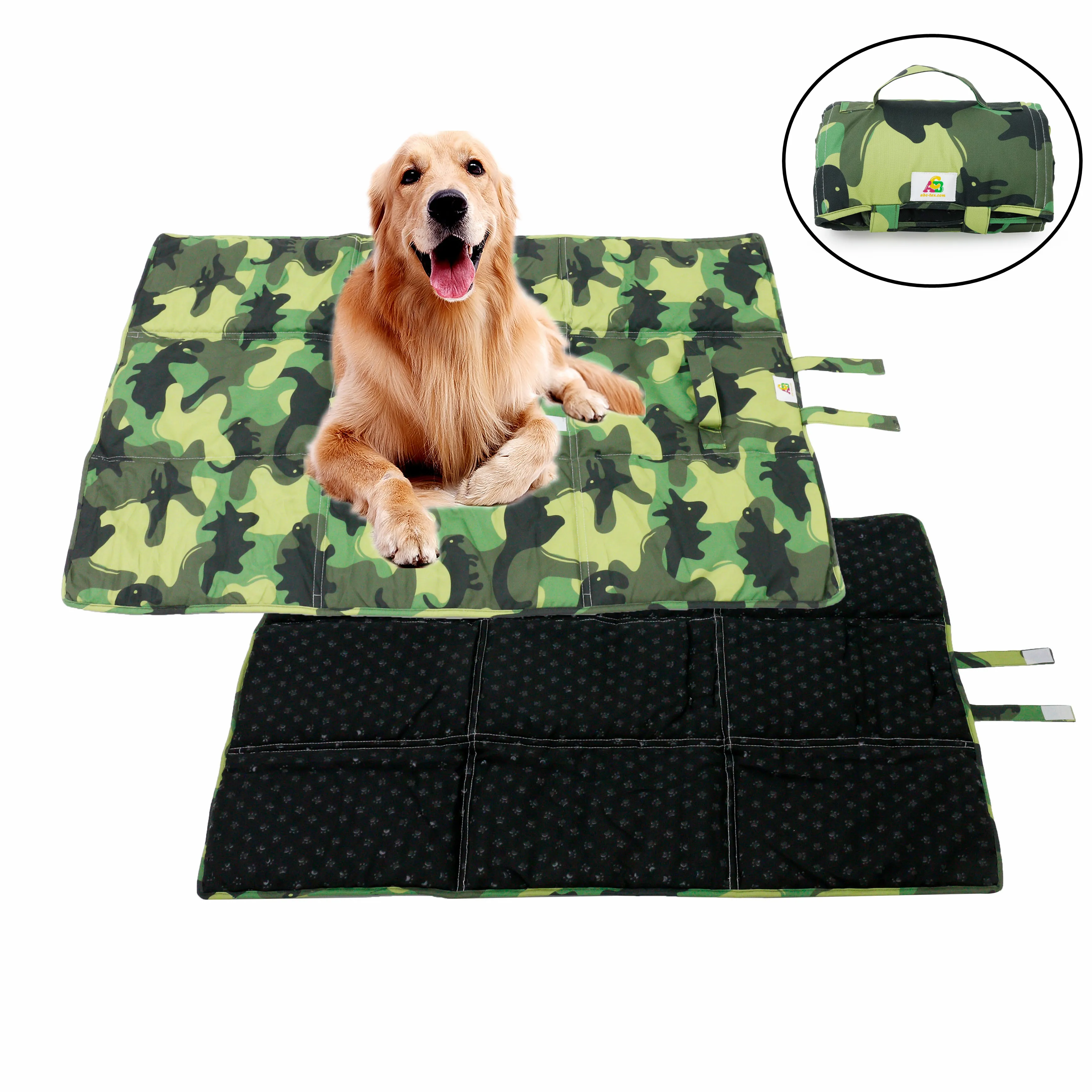 UK Boutique Soft Customized Prints Non-slip Waterproof Bed Easy Clean-Up Pet Portable Travel Mat for Dog