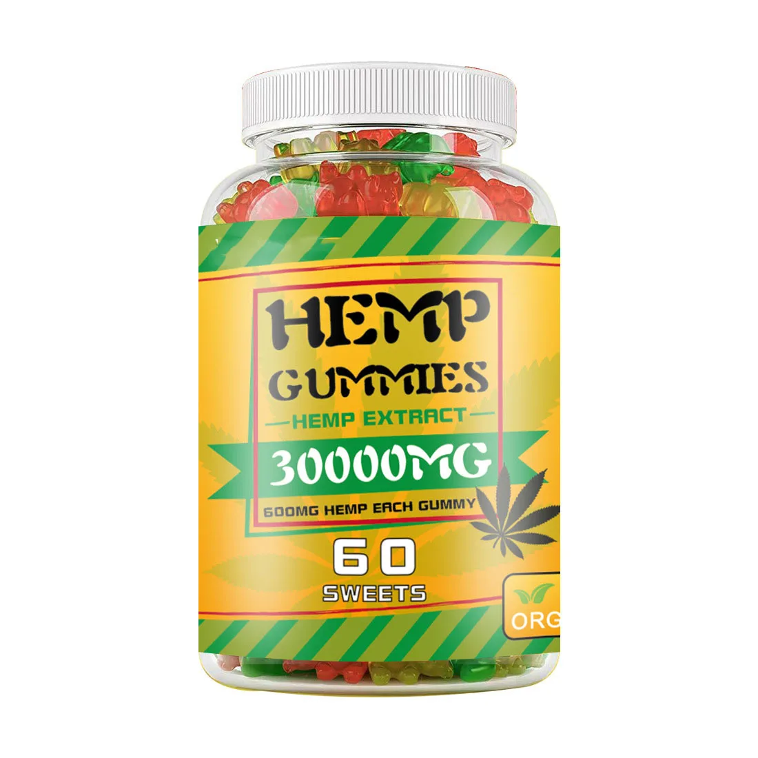 Premium Potency Natural Hemp Product Hemp Gummies Advanced Extra Strength Great for Stress & Energy