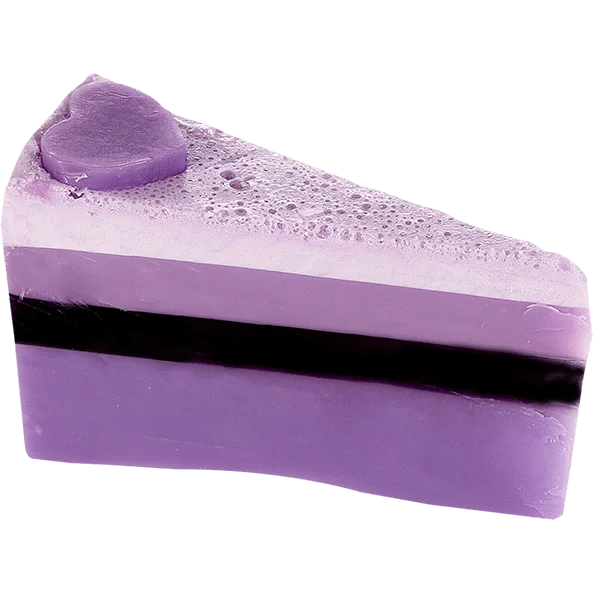 
B1805 Berrylicious Soap Cake Slice Jelly Cheese Cake Lovely Soap Artisan 100% Pure Handmade Toilet Soap 