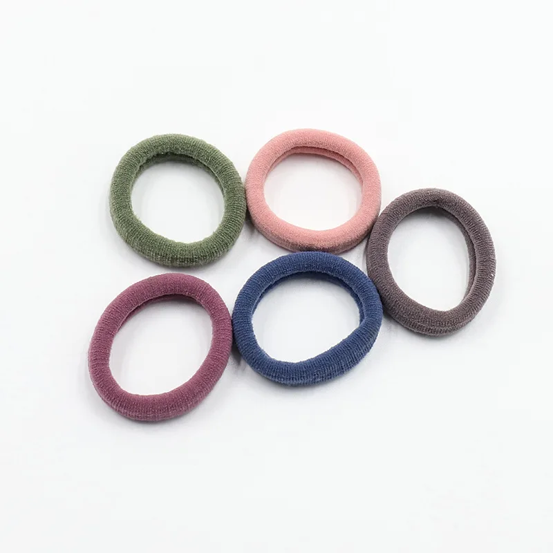 Nylon Ponytail Holder Elastic Hair Bands for Women Wholesale Cheap Price Candy Color Hair Accessary 200pcs Decoration Fashion 2g