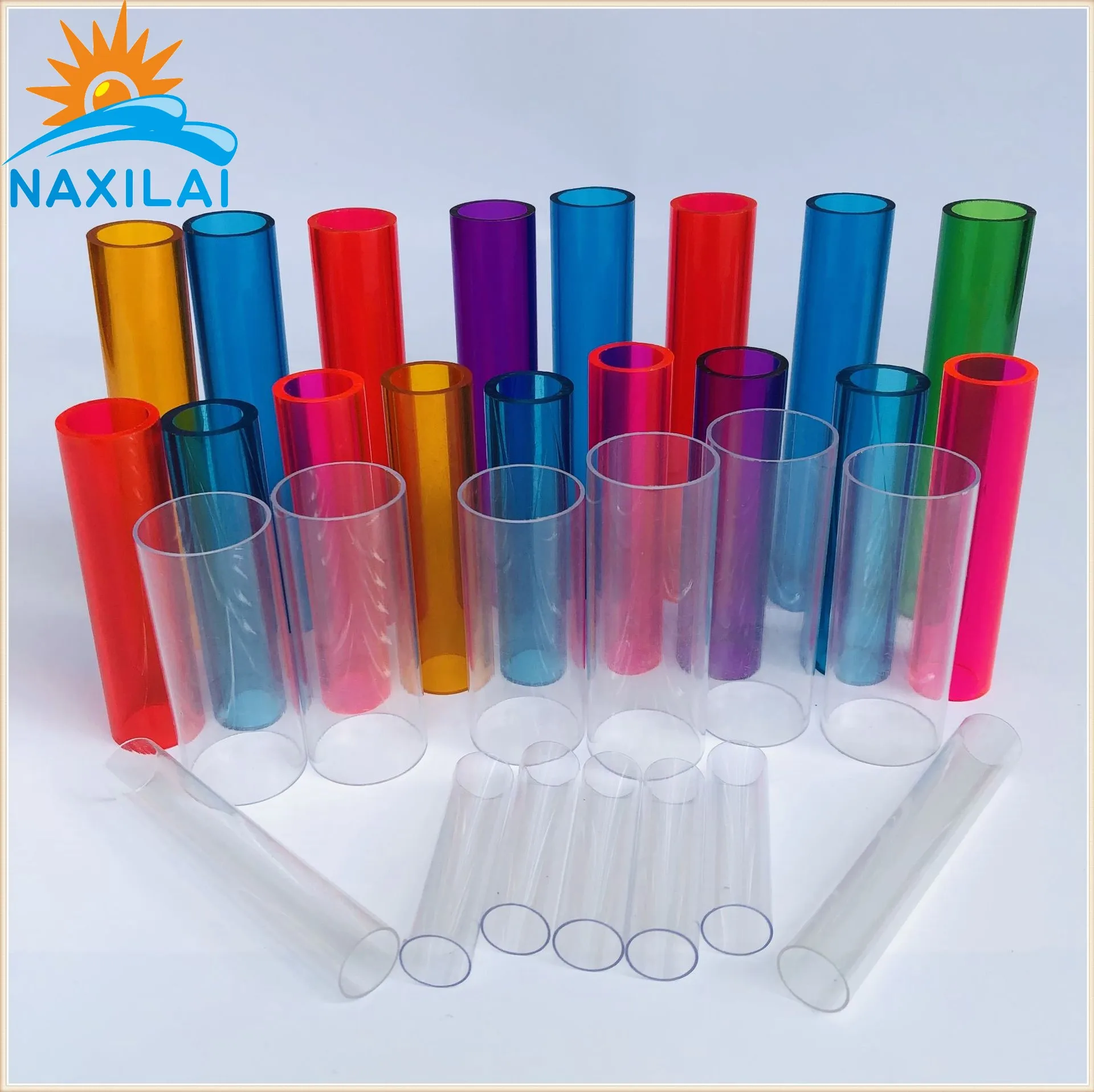 NAXILAI colored / transparent polycarbonate tubes od25.4mm polycarbonate tube thick