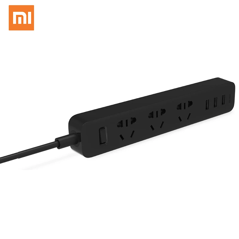 
Chinese Version Xiaomi Power Strip 3 Outlet 3 USB Fast Charging Patch Board Plug 