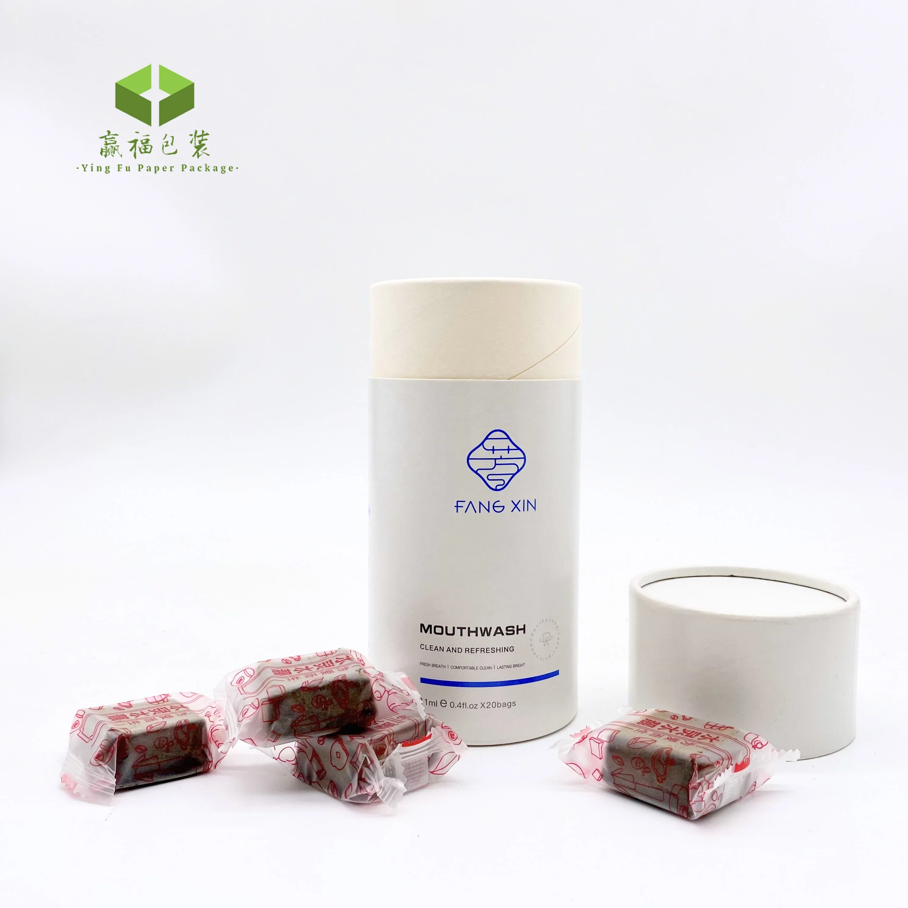 Custom design cylinder paper cardboard perfume oil cbd food paper tube packaging cosmetics tubes luxury 100ml black gold