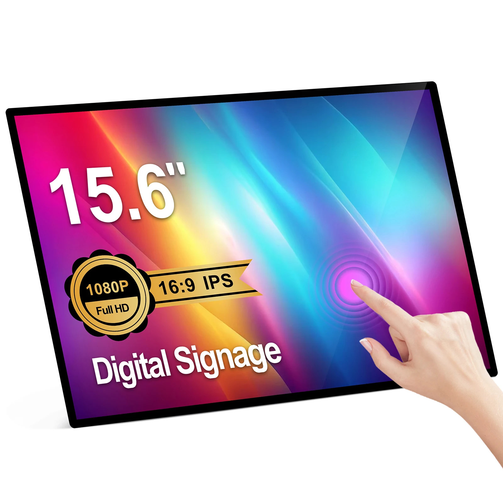 15.6 inch Smart Digital Signage Display Automated Content Rotation Time-Based Playlists Maximizing Advertising Effectiveness