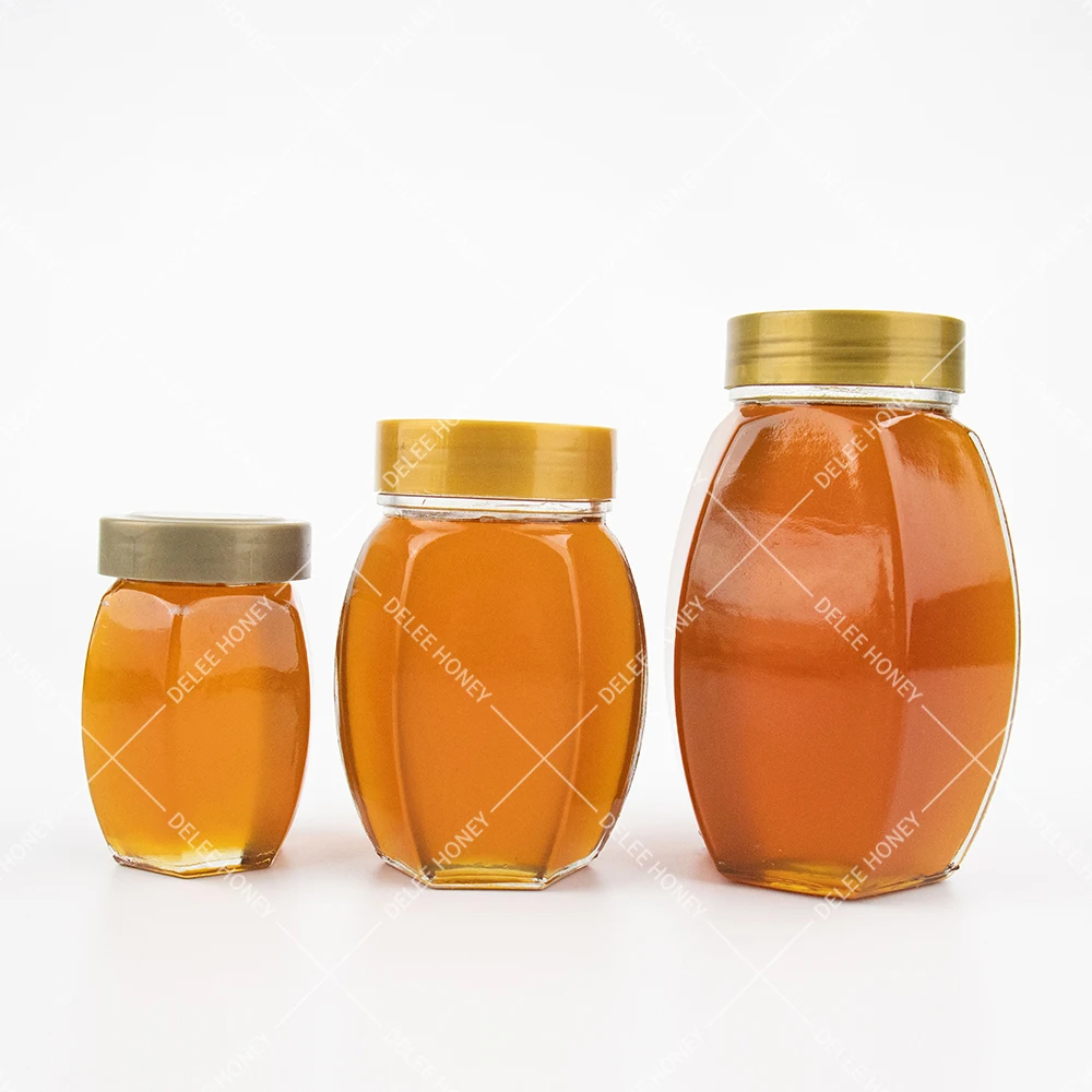 New 100% Pure Natural Organic Wildflower Honey with Customized Packaging and Label
