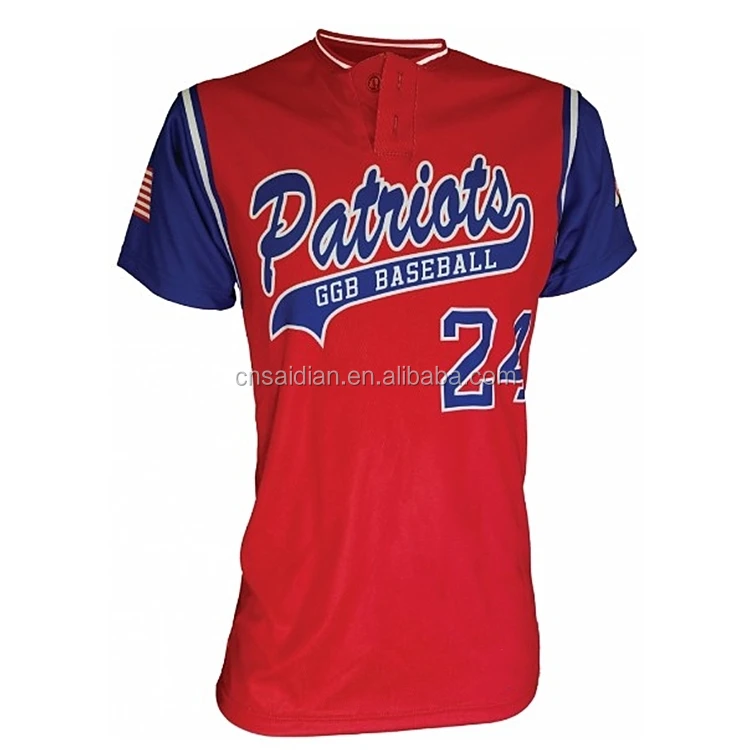 cheap custom 100% full dye sublimation polyester baseball jerseys