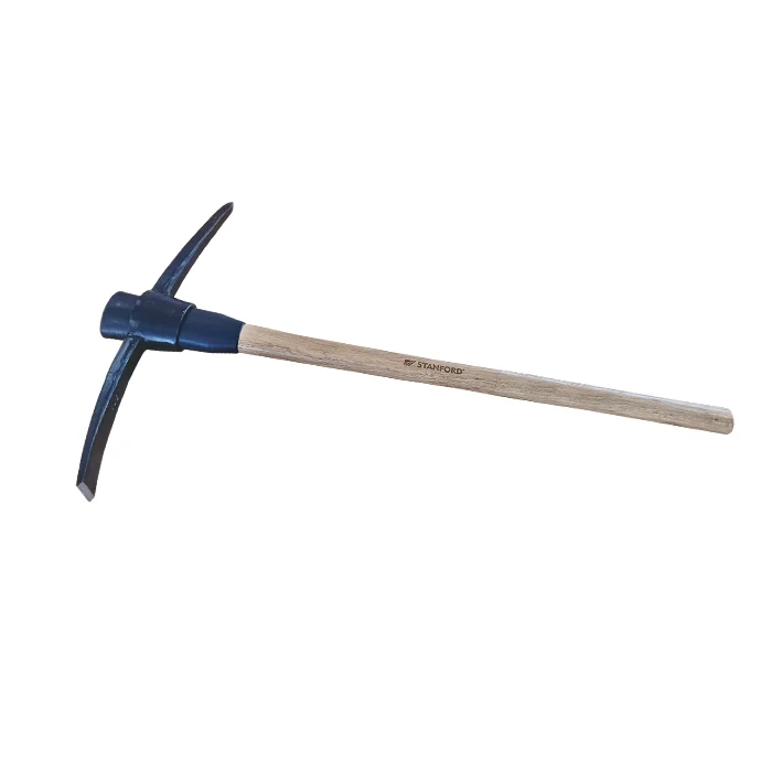 High Quality Garden Digging Tools Portable Handheld Pick Axe 5LB Wooden Handle Farming Pickaxe