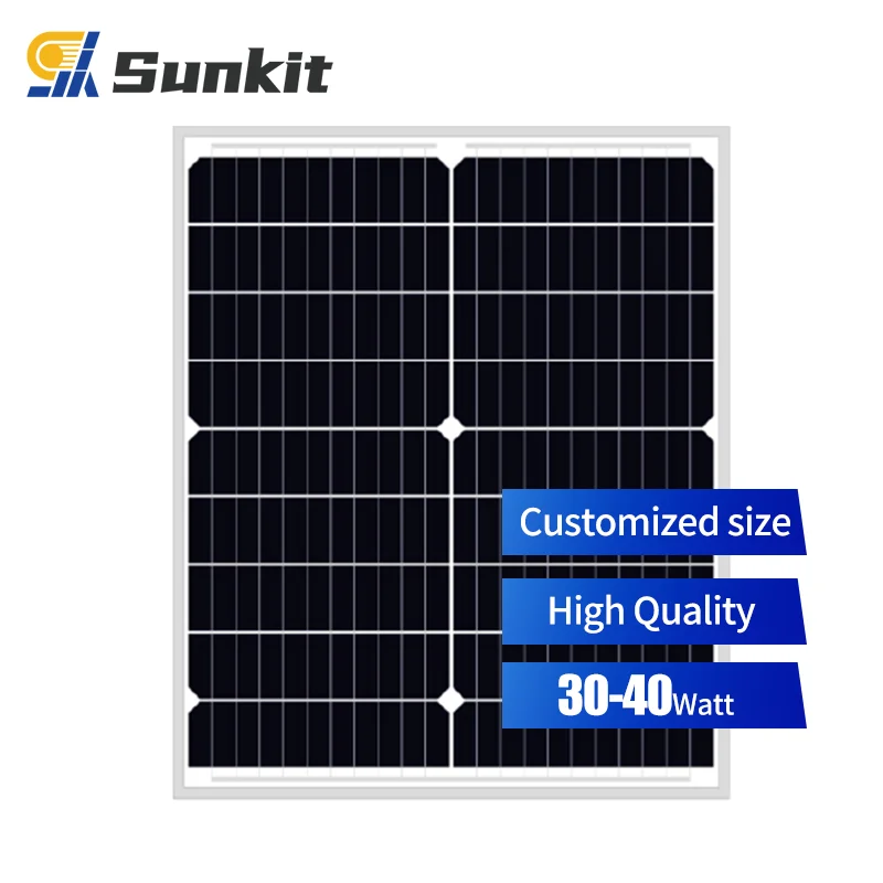Small Size Solar Panel Custom Panel Photovoltaic Modules Solar For Outdoor Home 5w-100w 6v 12v 18v 20w 30w 40w 50w 150w 50 Watt