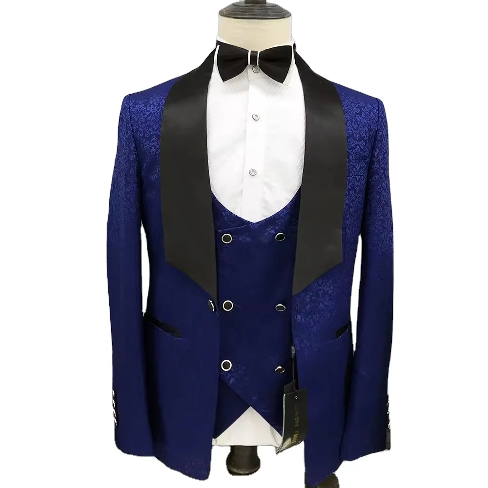 Blazer Set African Men Clothing 3 Pieces Designer Wedding Suit For Men Wedding Groom suits for men