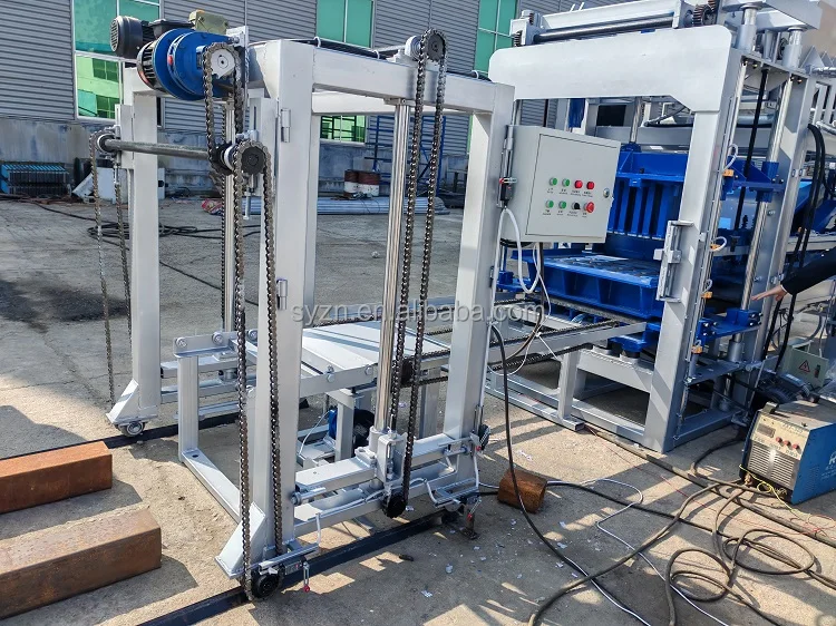 High Efficiency Automatic Hydraulic concrete pole machines Qt4-15 Fly Ash Cement Sand Block Making Machine south africa