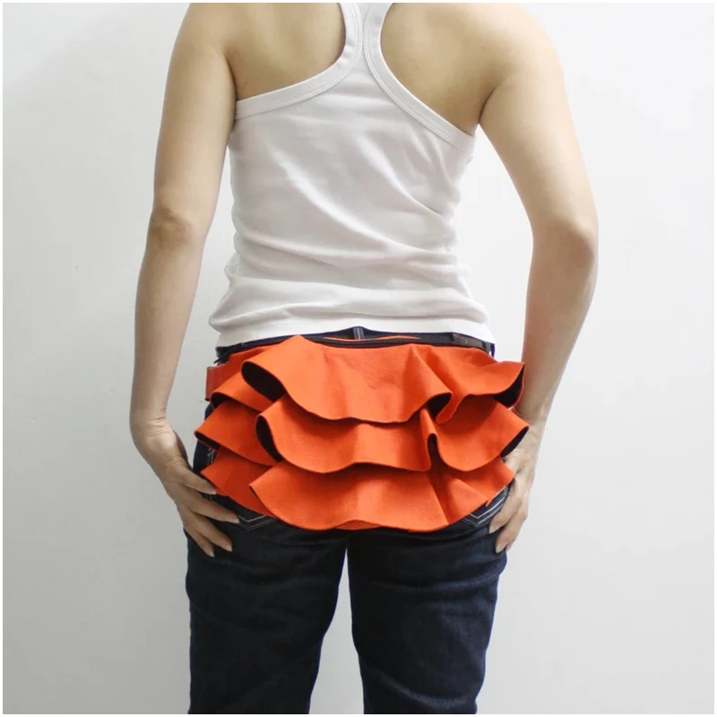 Designer version Wholesale Custom Fanny Pack Travel Sling Bag Canvas Waist Purse  Ruffle Chest Bag for women
