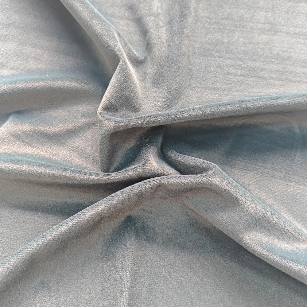 Wholesale Blackout Cotton Plush Velvet Curtain & Upholstery Fabric Yarn Dyed Silk Viscose Glitter Tulle Mesh Home Decor lining