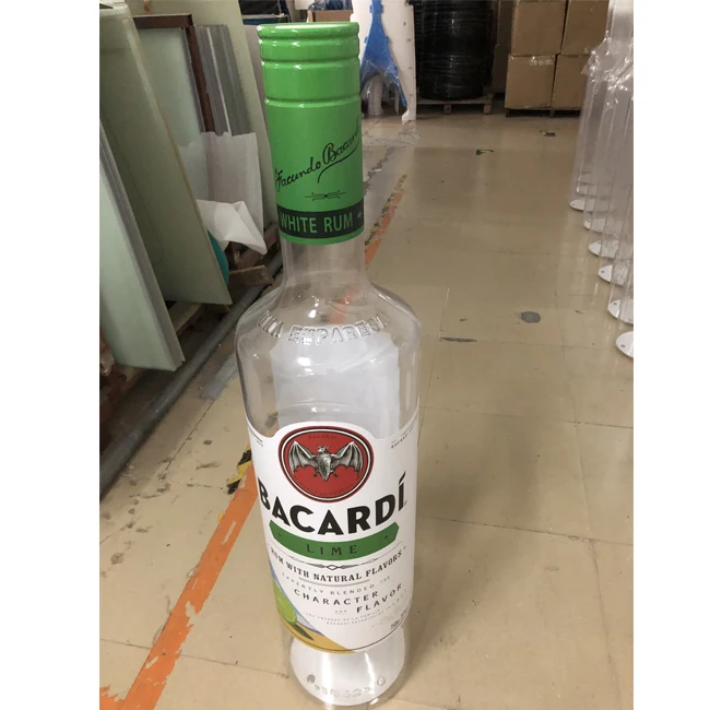 Vacuum Forming Bottle Shape Stand Up Plastic Totem Display Rack For Promotion