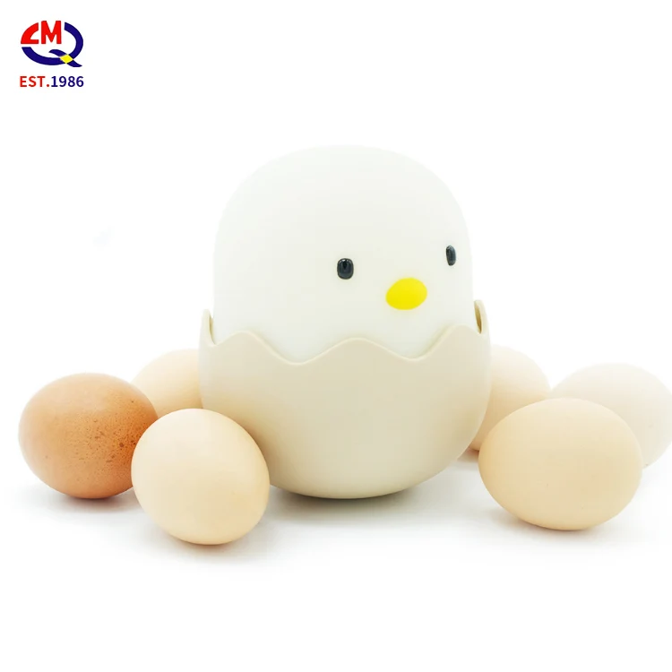 Милый светодиодный ночник в виде яйца USB-зарядка Гибкая Настольная лампа для детей освещение детской спальни светильник сна