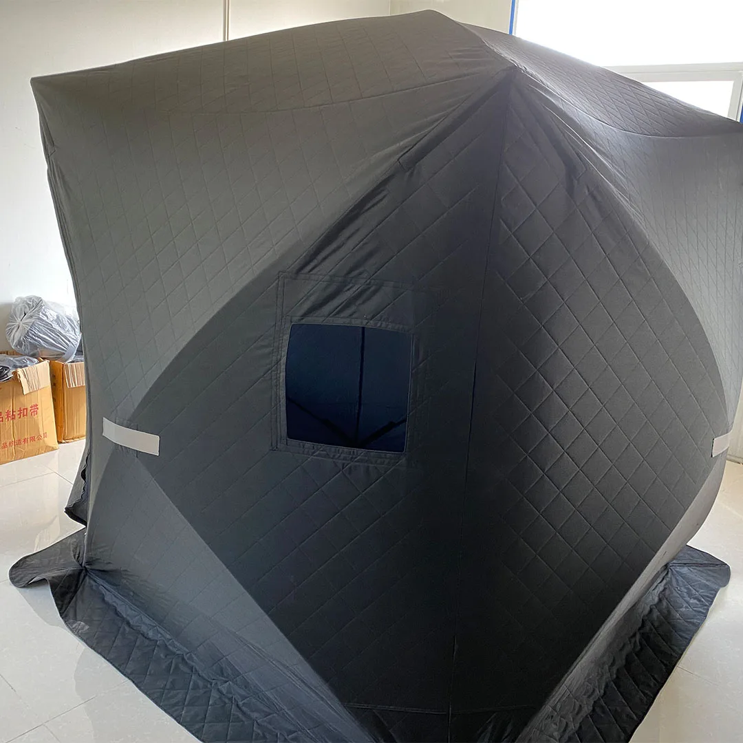2022 OEM  manufactured custom exclusive outdoor camping pop up stove sauna tent Fishing Ice Shelter