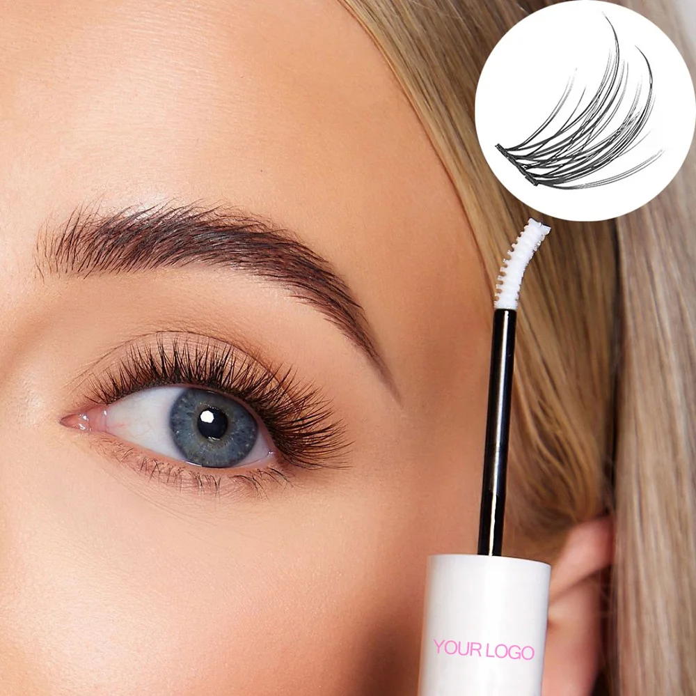 Fan Eyelashes Fluffy DIY Pre-cut Lash Extensions Kit Segmented Cluster Lashes Wholesale
