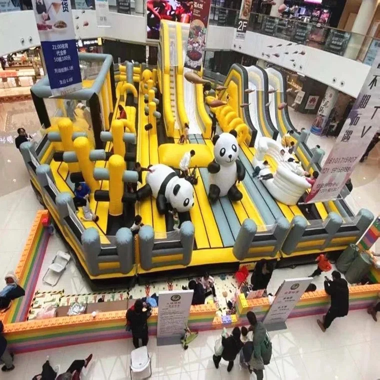 Kids Air Bag Nerf Bunker Gymnastics Mats Inflatable Cartoon Characters