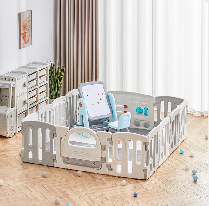 Playpens Customizable Hot Sale And High Standard Kids Plastic Playpen for Baby and Toddlers Recinto Bambini