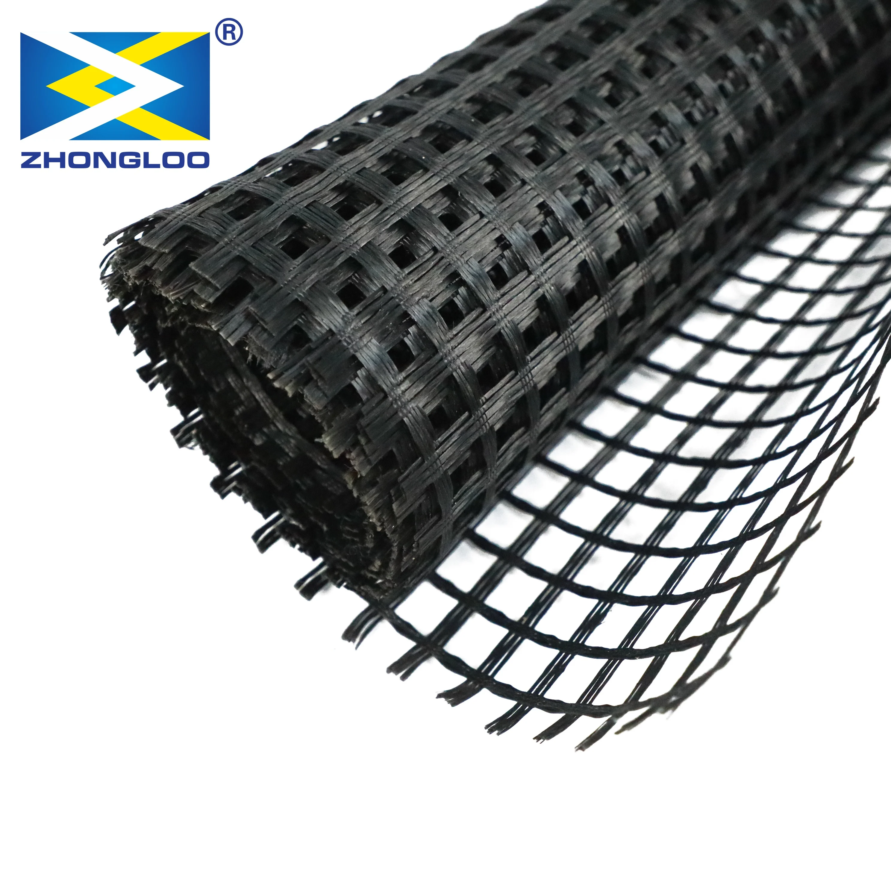 Retaining Wall Fiberglass Geogrid For Earthwork Geogrid Asphalt Reinforcement Fiberglass Geogrid Price