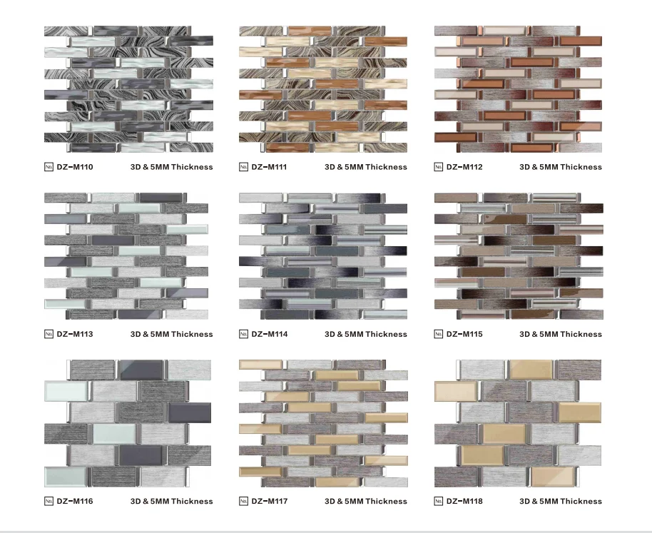 Gray Backsplash Wholesale Price Wall Decoration Silk Laminated Glass Mosaic