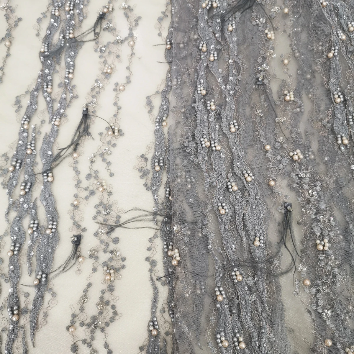 Роскошная французская вышитая сетчатая кружевная ткань с перьями, новейшее Африканское зеленое платье ручной работы из бисера для выпускного вечера, Тюлевая сетка