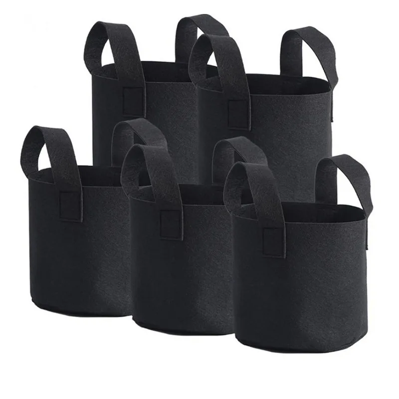 1 3 5 7 10 15 20 25 30 35 50 Gallon Felt Plant Grow Bags felt plant barrel Thickened Garden Non Woven Felt Flower Pot