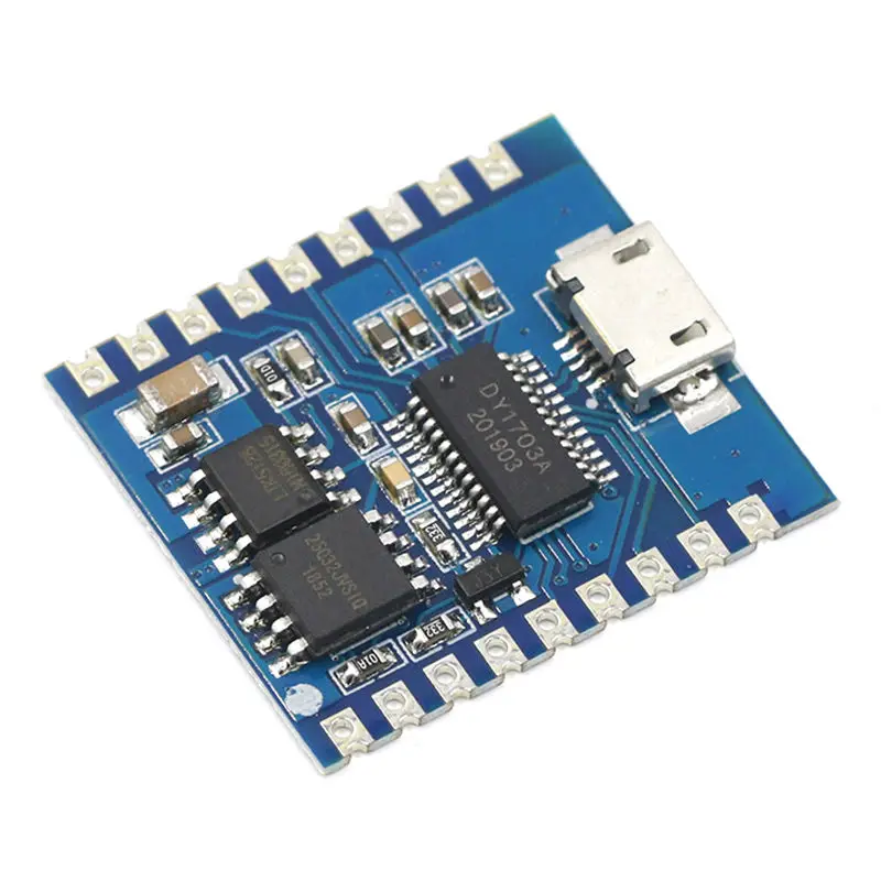 Voice playback module IO triggered serial port control USB download flash voice module DY-SV17F