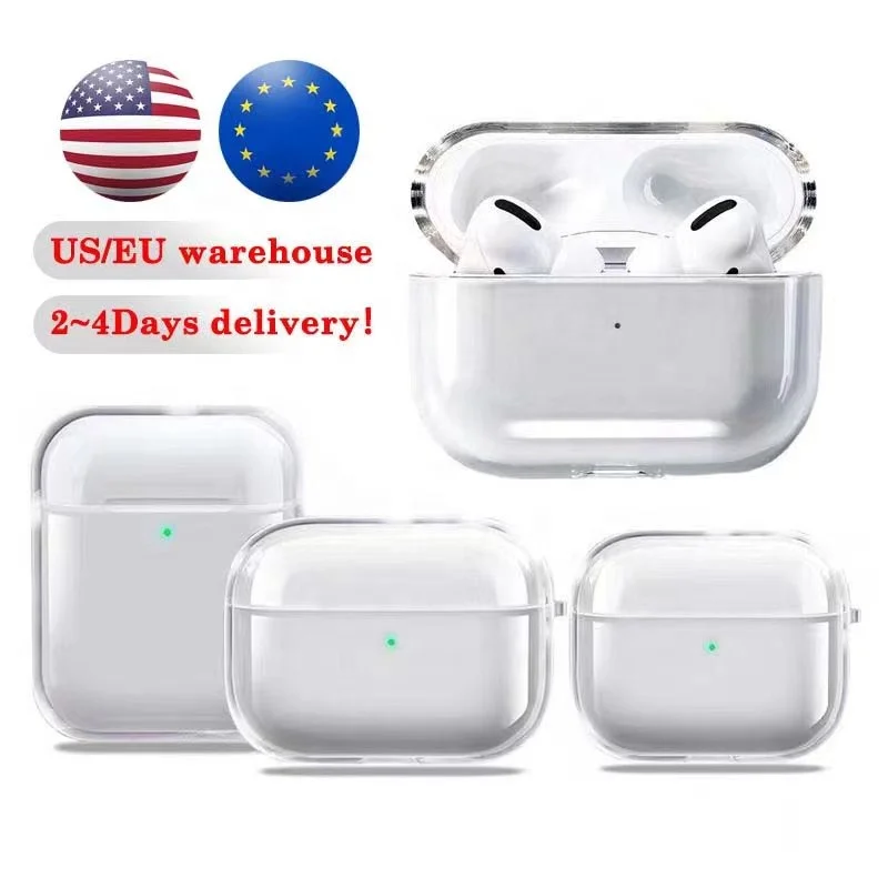USA&EU Stocks For pro 2nd Verified IOS16 For 3 With LOGO For 2 Silicone Protective Earphone Cover