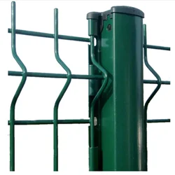 Welded Mesh Column Pvc Coated Garden 3D Peach Shape Post Fence