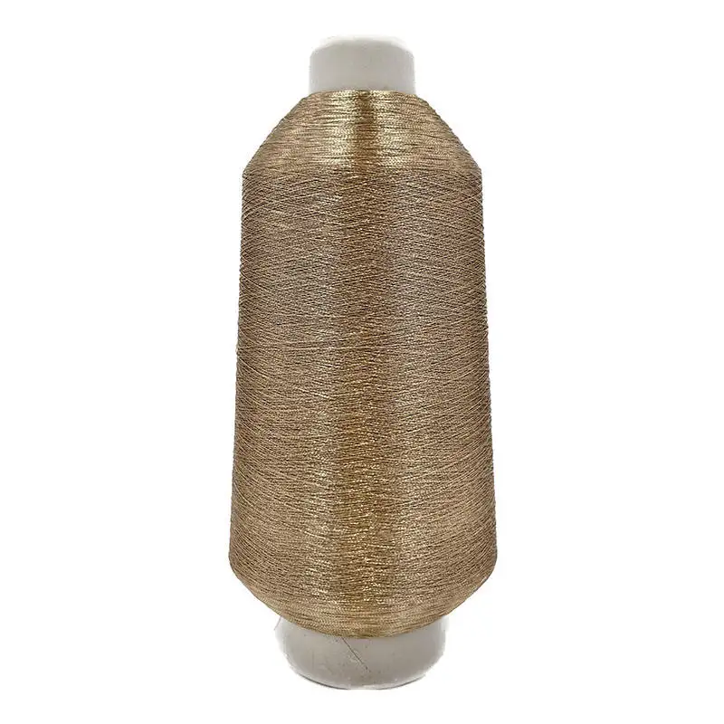 Factory Supply Copper 150D Polyester viscose ST/MS type embroidery thread metallic  yarn
