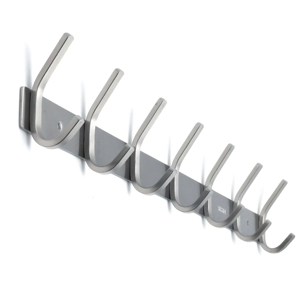Stainless Steel Coat Robe Hat Clothes Wall Mount Hook Heavy Duty Hanger Towel Rack